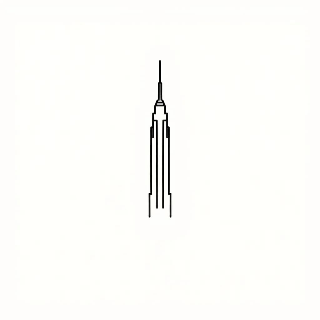 Minimalist Empire State Building