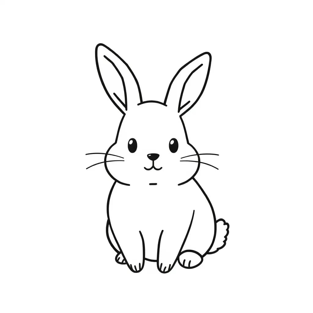 Adorable Bunny Doodle Instructions for Novice Artists