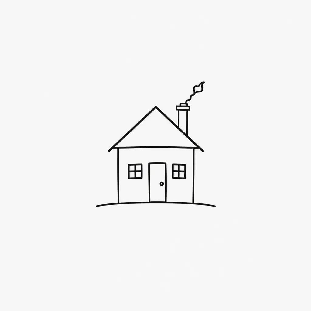 Easy House Doodle Tutorial for Beginners