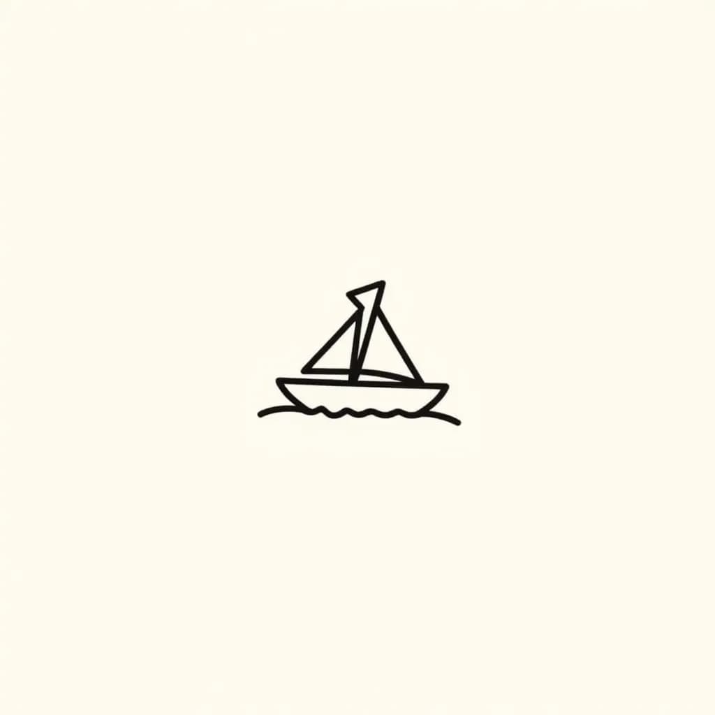 Geometric Sailboat Design