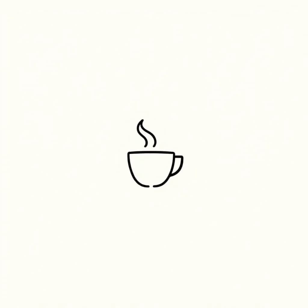 Simple Coffee Cup Sketch