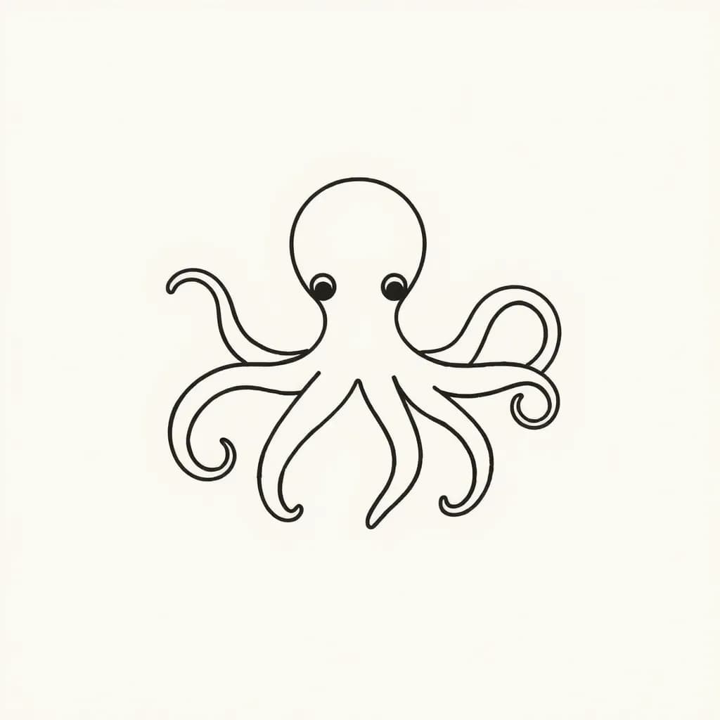 Minimalist Octopus