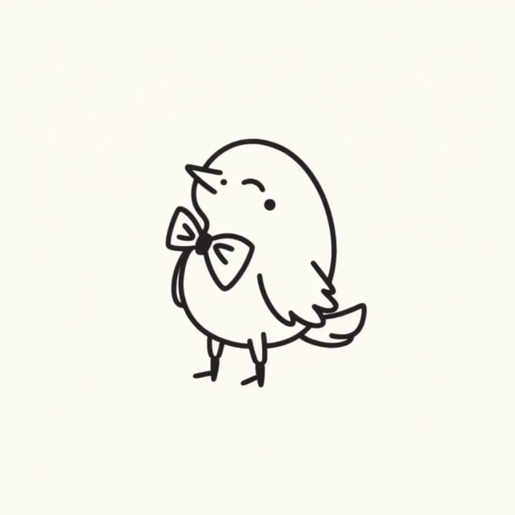 Bird Wearing a Bowtie