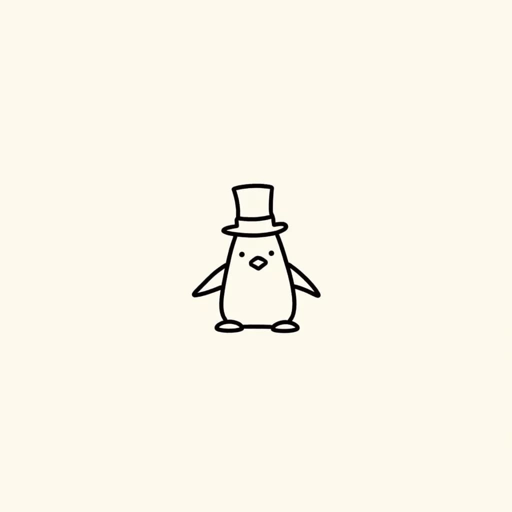 Penguin with a Top Hat