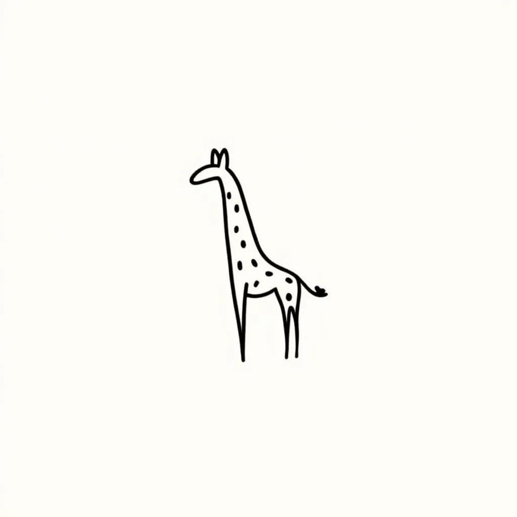 Minimalist Giraffe