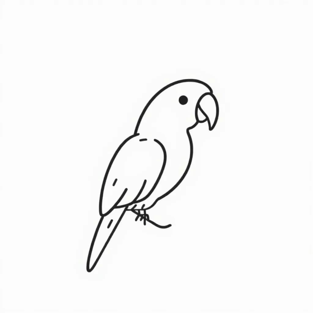 Minimalist Parrot