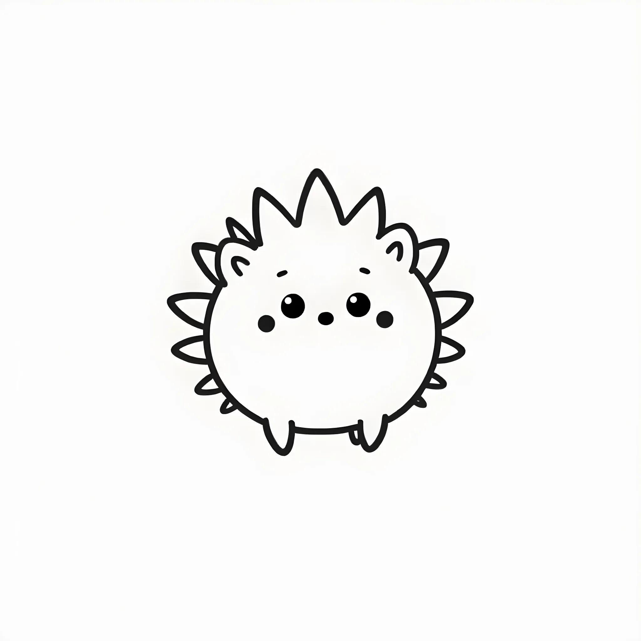 Cute Hedgehog Drawing