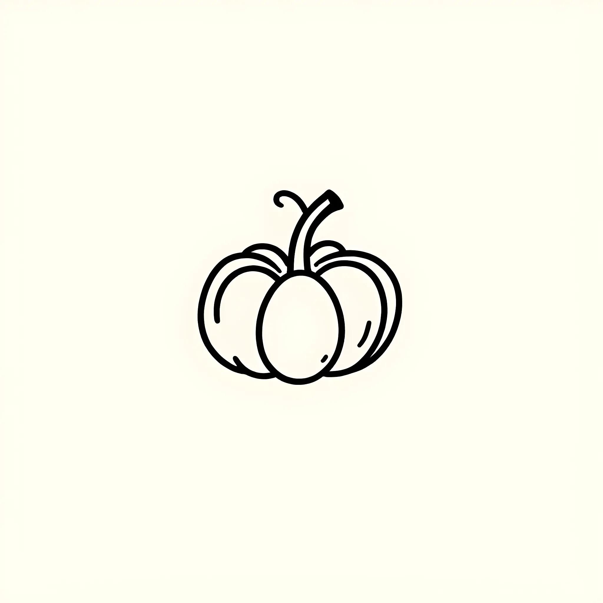 Simple pumpkin doodle