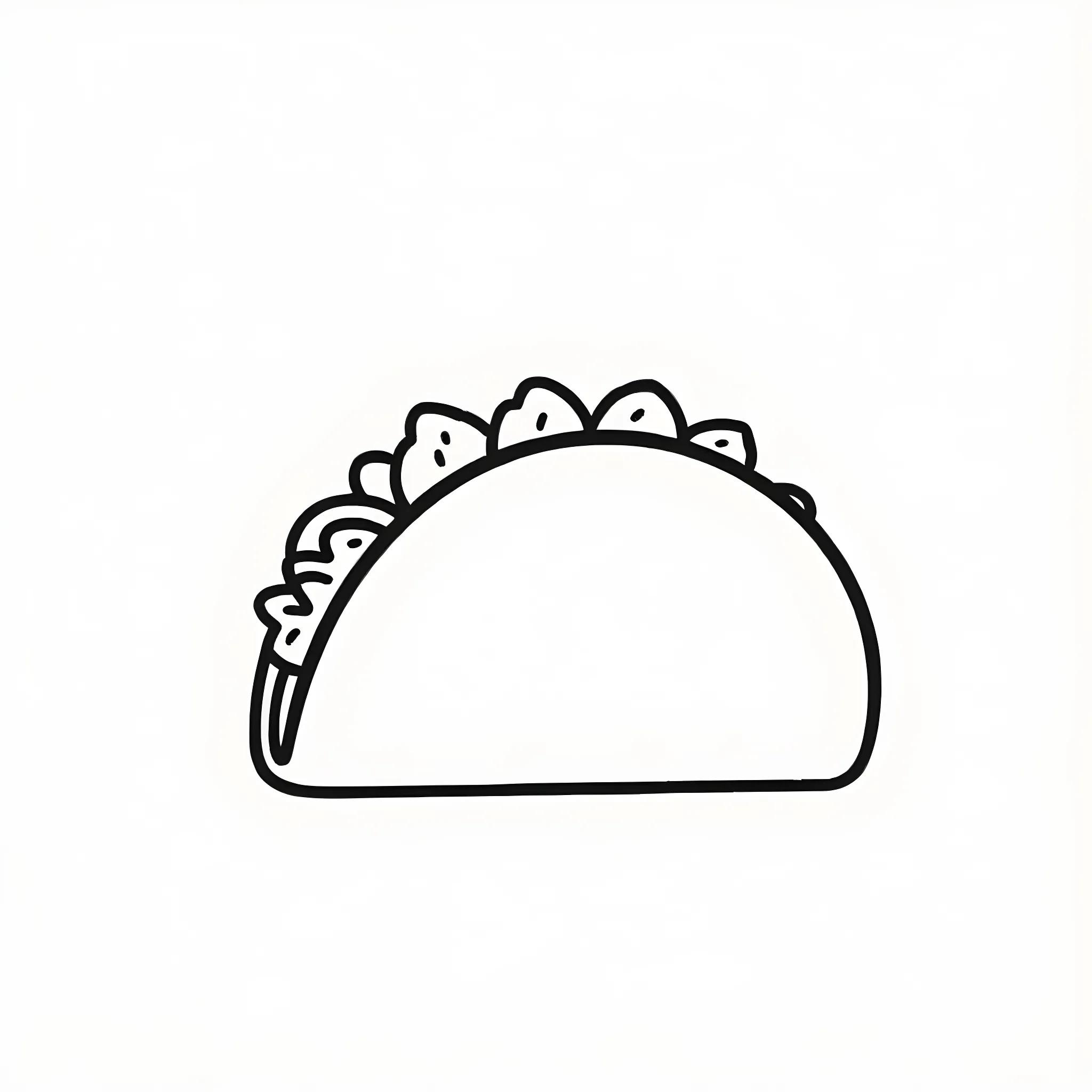 Minimal Taco Drawing for Beginners