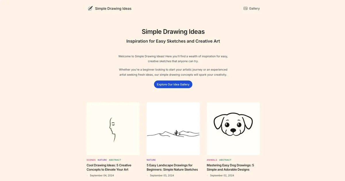 Simple & Easy Drawing Ideas logo